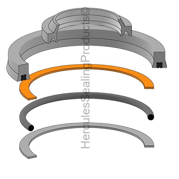 Hydro-Line - After Market Parts Hydraulic Cylinder Repair Kit- 1x2&UP N5-660-P-08 - main